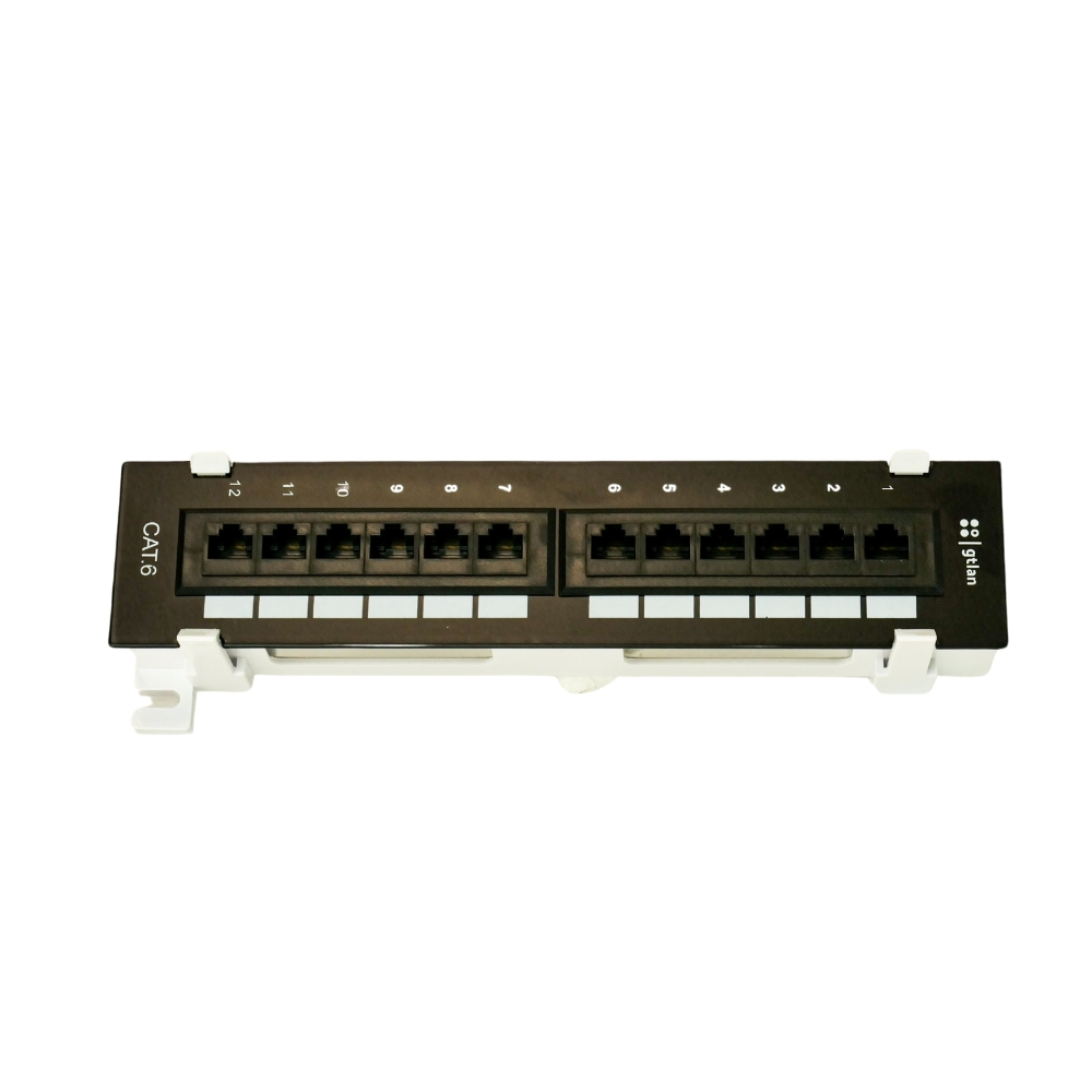 MINILAN PANEL 10" 12 RJ45 UTP C-6 T568A/B SURFACE gtlan