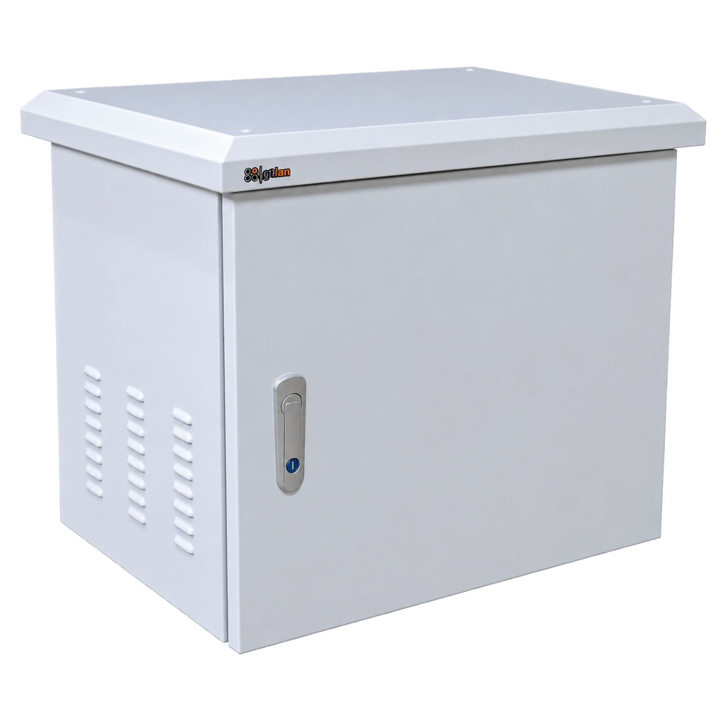 CABINET 19" EXT M 12U F450 1CUE + VENT IP-65 C/TEJ gtlan