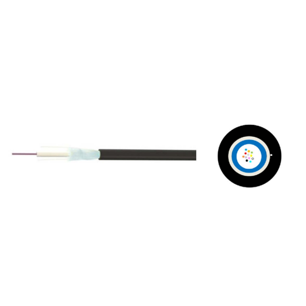 CABLE FO 12 SM 9/125 INT/EXT DIELEC G652D Dca