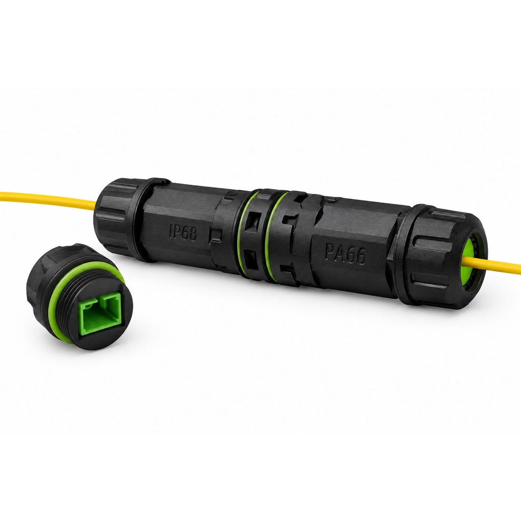 SC-APC SIMPLEX SM H-H IP68 FIBER OPTIC ADAPTER