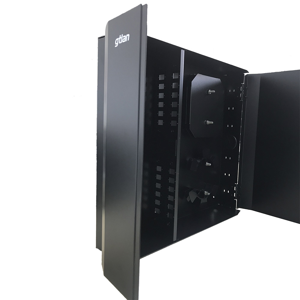 FO 24 ST WALL-MOUNTED SPLITTER (WITHOUT ADAPTERS), METAL gtlan