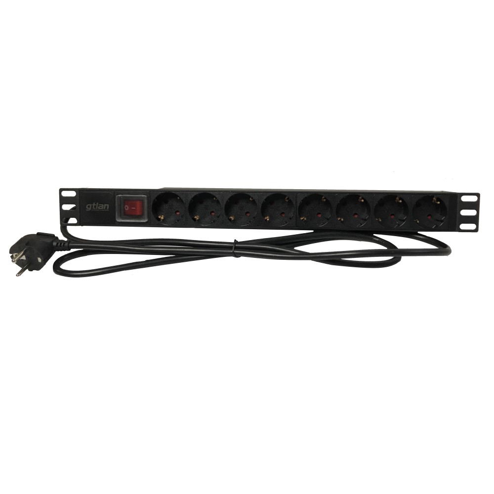 19" 8 SCHUKO+INT POLE WITH K-line gtlan CABLE