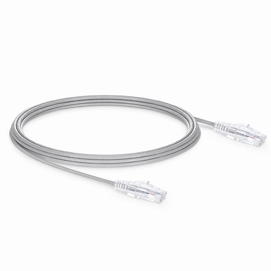 RJ45 HOSE C-6A UTP 0.5MT LSZH GRAY SLIM gtlan