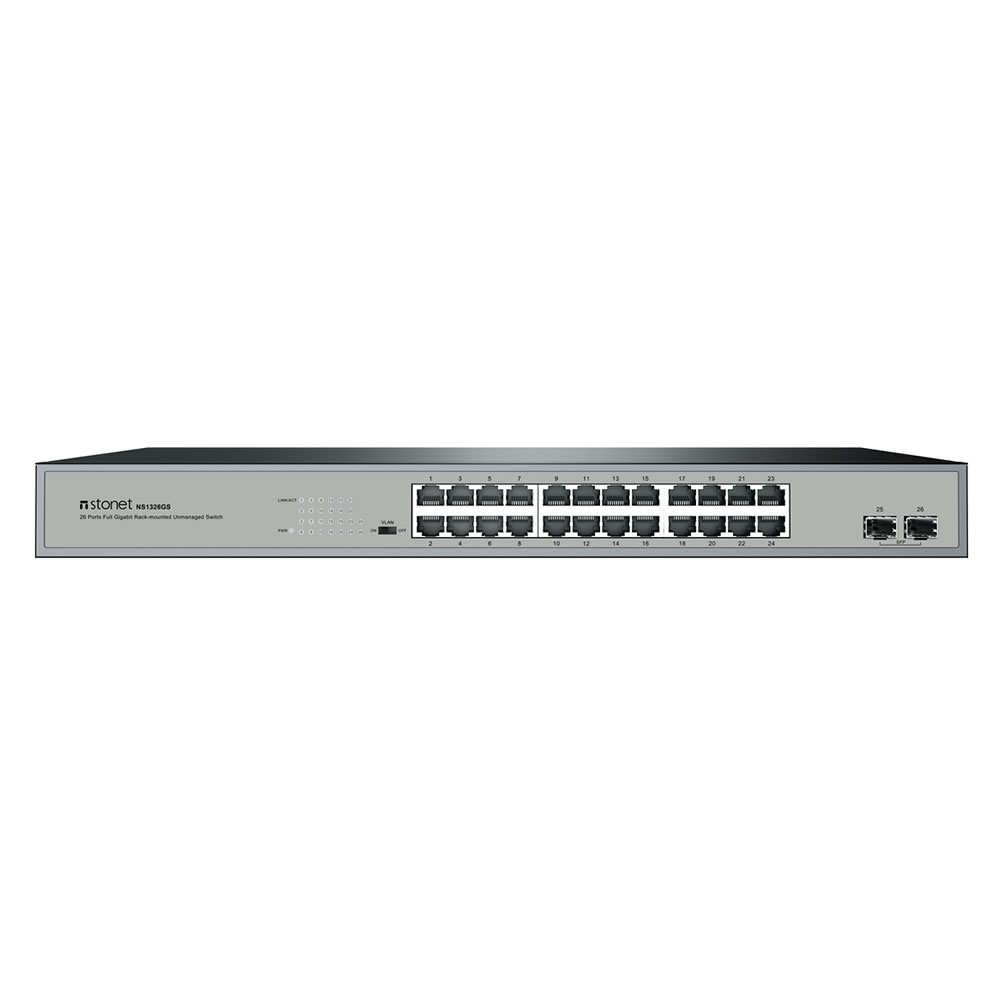 SWITCH (ST3126GS) 24 RJ45 1000BTX 2 SFP 19"/Desktop
