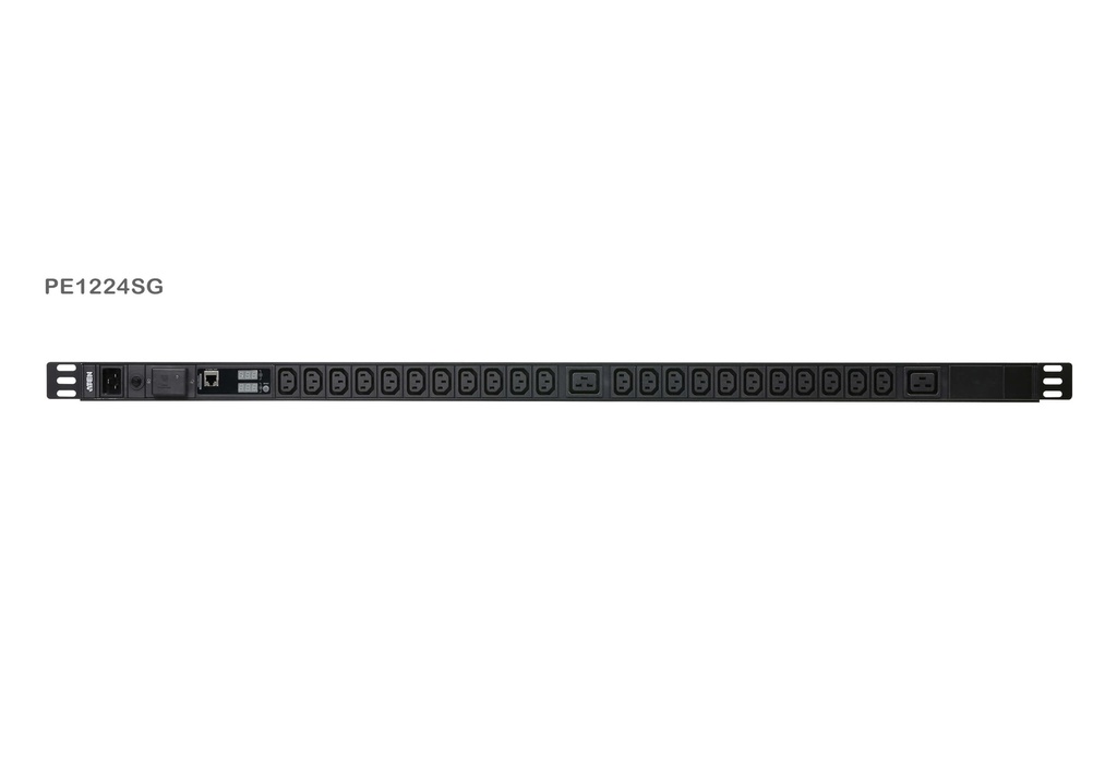 PDU Monofásica 0U Vertical con display V/A y protección sob