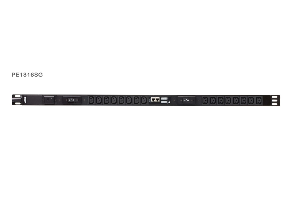 PDU Monofásica 0U Vertical con display V/A y protección sob