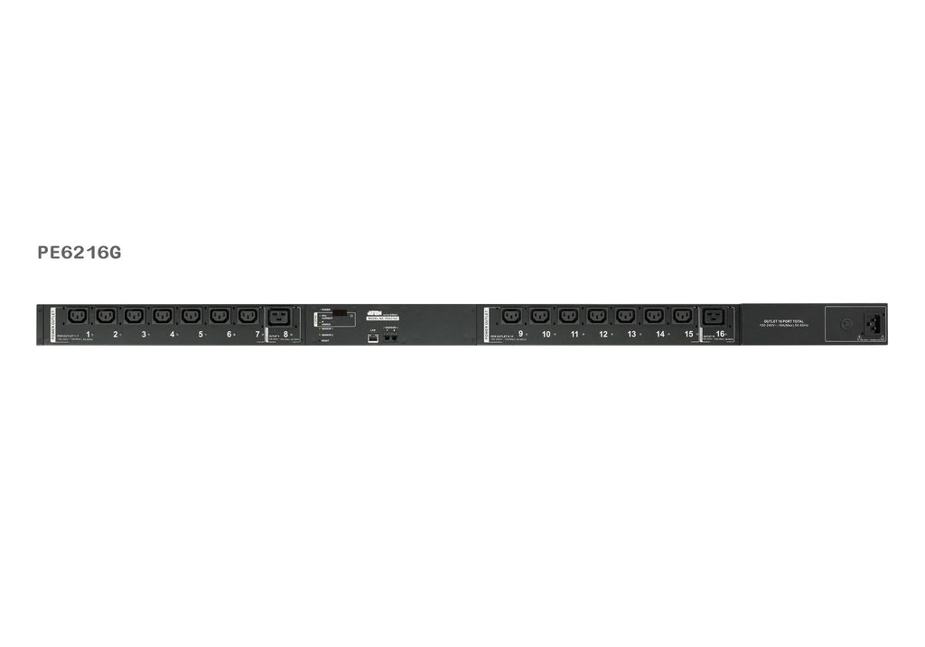 0U Vertical Single-Phase PDU with Display, Per-Bank Measurement/