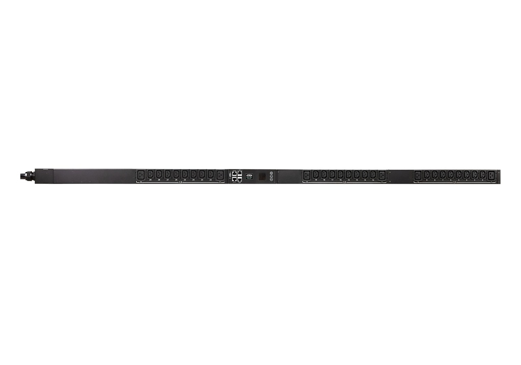 PDU Trifásica 0U Vertical con display, medición por toma