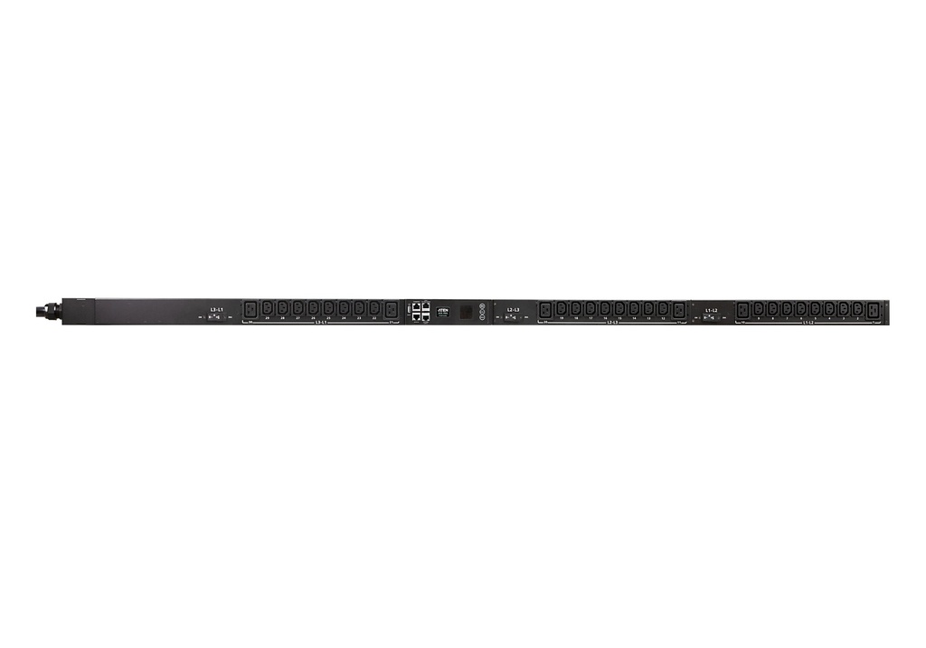 0U Vertical Three-Phase PDU with Display, Measurement by Bank/c