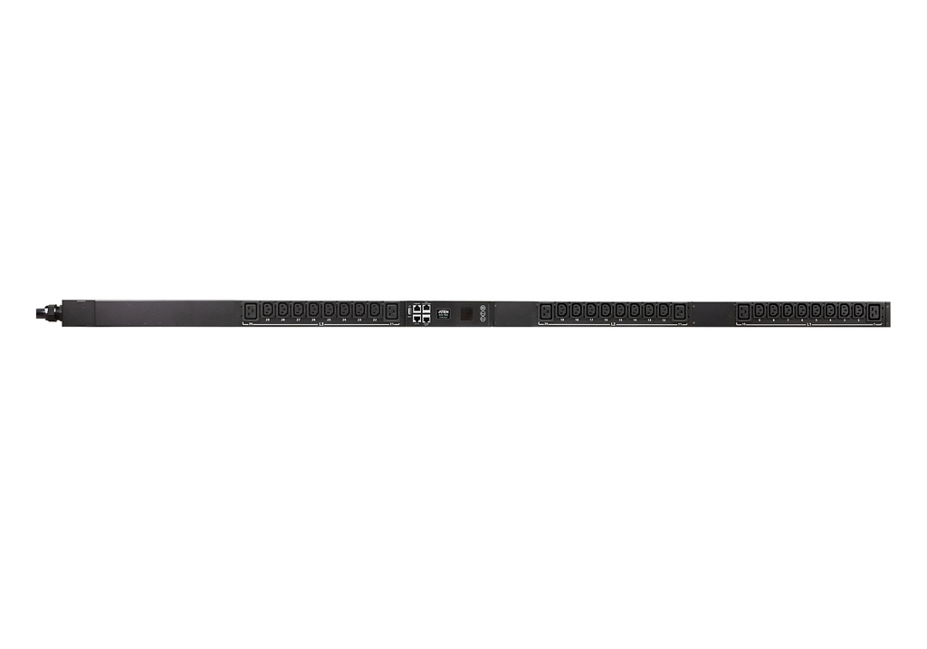 PDU Trifásica 0U Vertical con display, medición por toma/co
