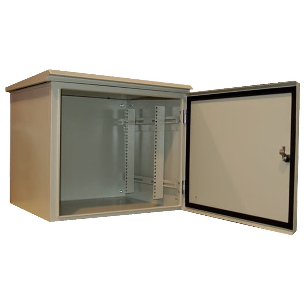OUTDOOR CABINET 9U WALL 19" A600 F400 IP-55 W/ROOF