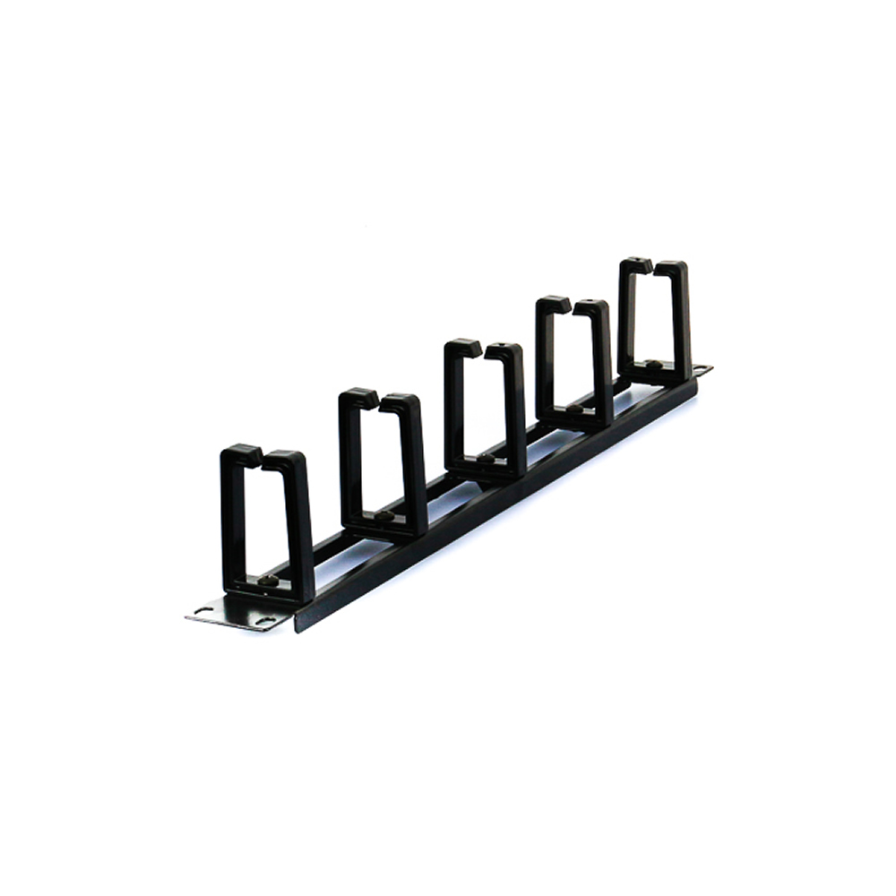 19" PANEL CABLE GAUGE 5 RINGS 1U PERFORATED gtlan