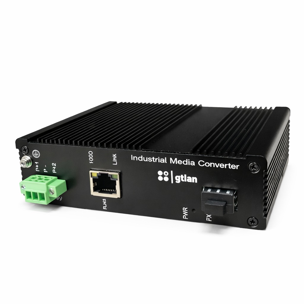 IND RJ45/FO 10/100/1000 SFP DIN CONVERTER