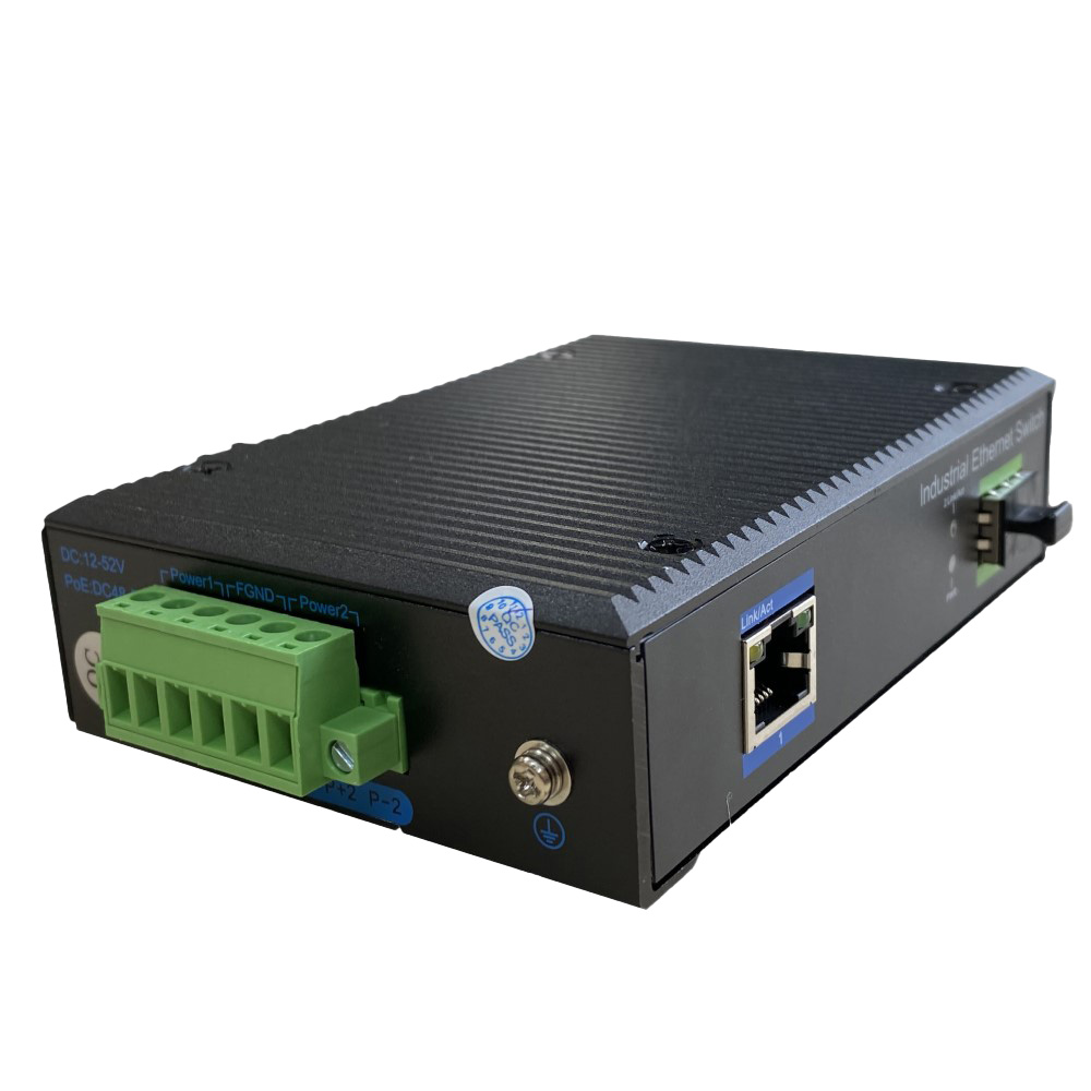 IND RJ45/FO 10/100/1000 SFP DIN CONVERTER