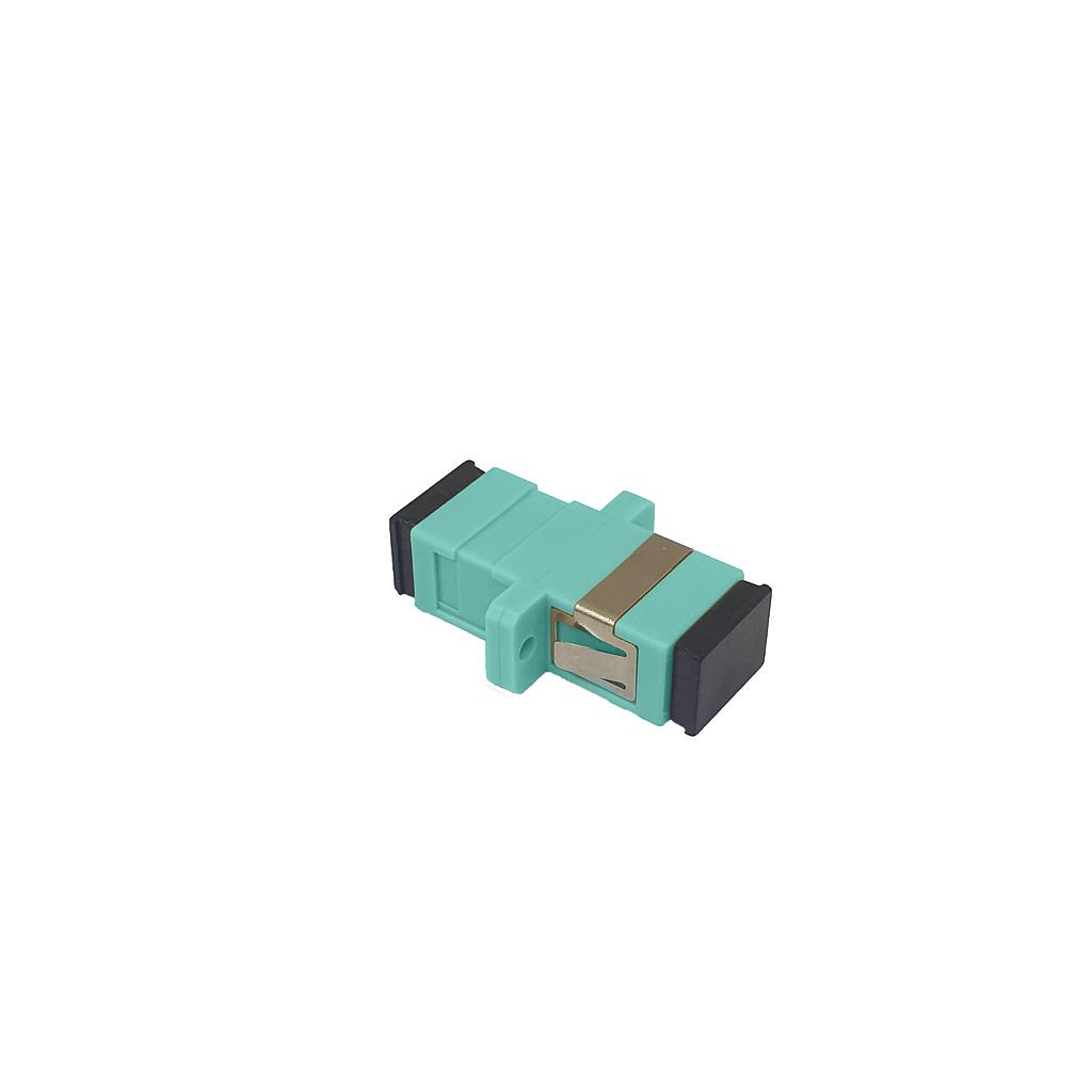 FO SC SIMPLE MM H-H PANEL OM3 AQUA ADAPTER (50 units) gtlan