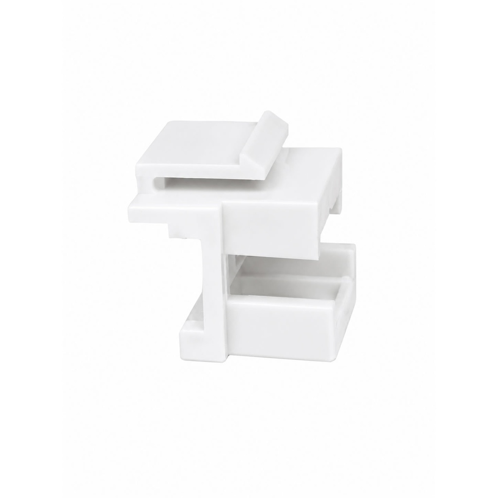 KEYSTONE TYPE PLATE FOR FO SC ADAPTER SINGLE EMPTY WHITE