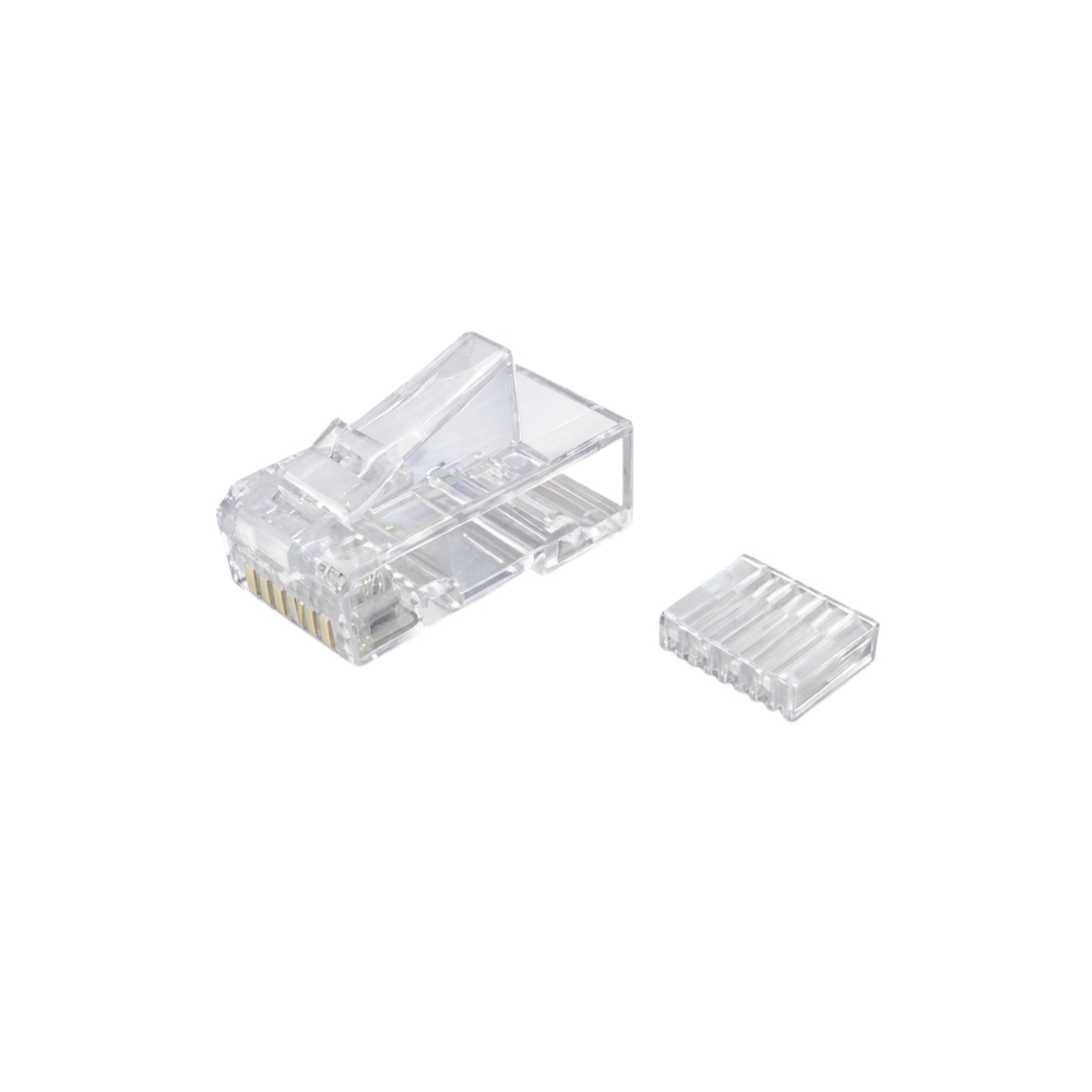 RJ45 M UTP FLEX/RIG C-6A CONNECTOR (50 units) WITH gtlan GUIDE