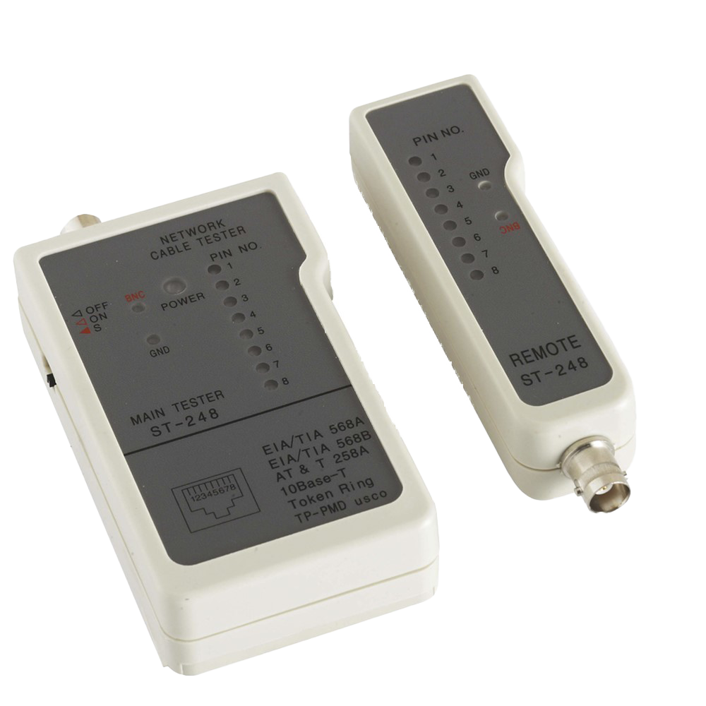 RJ45/BNC WIRING TESTER 8LEDS K-line gtlan