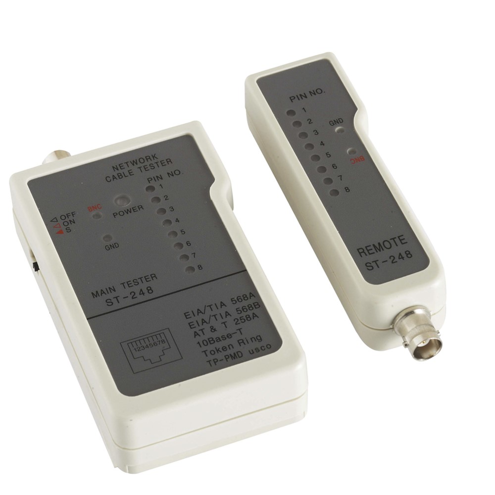 RJ45/BNC WIRING TESTER 8LEDS K-line gtlan