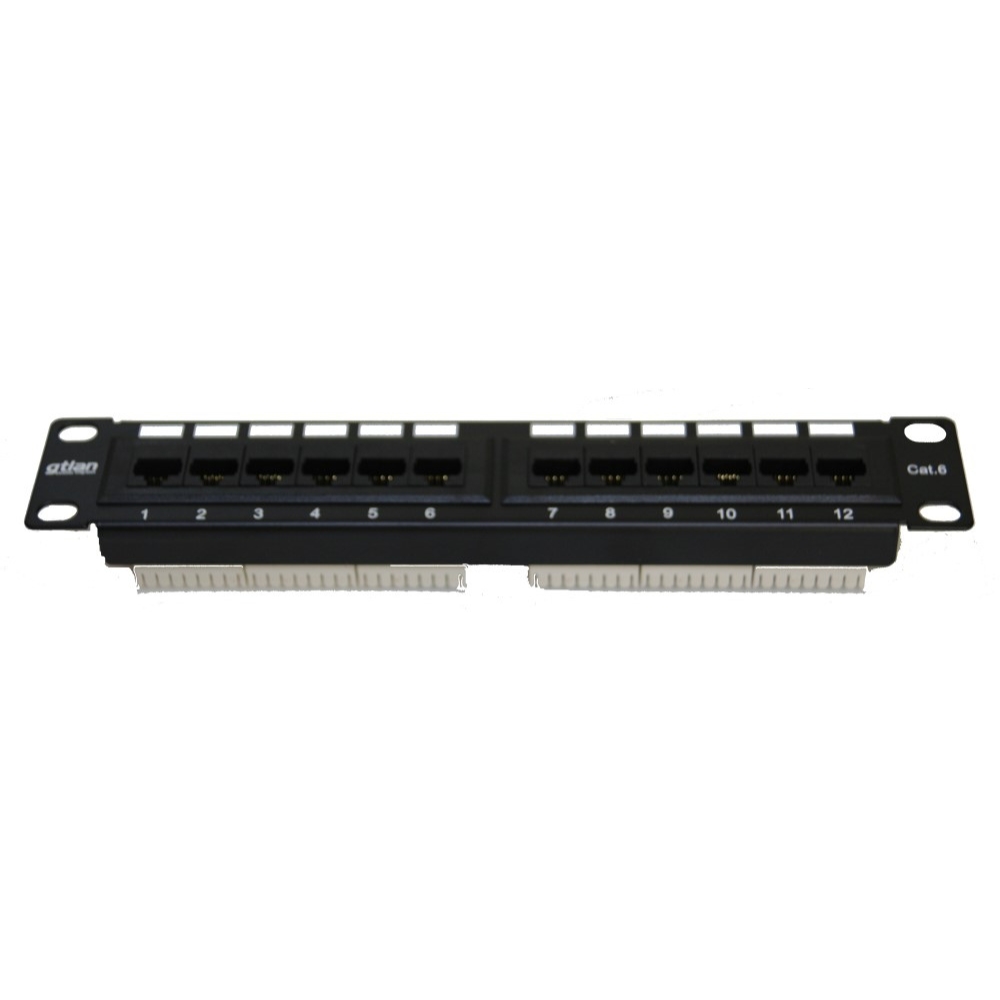MINILAN PANEL 10" 12 RJ45 UTP C-6 T568A/B gtlan