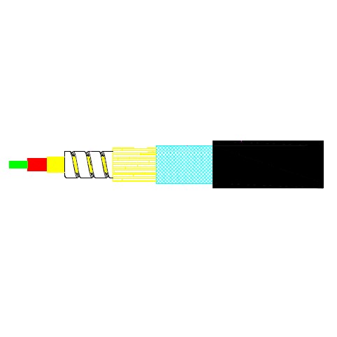 FO CABLE 1 SM INT-EXT DOUBLE BLN FR UV Dca 3mm 1000m