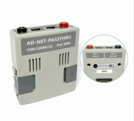 [22GTDNETPASSTRHU] 1G SNR ADAPTER + POE PASSTHRU TESTPRO