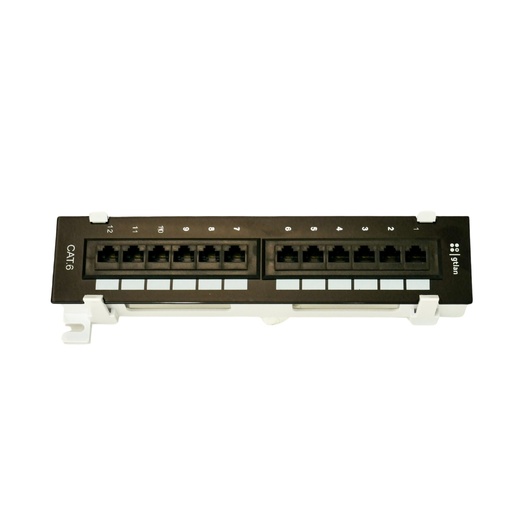 [31GT12PU6S] MINILAN PANEL 10" 12 RJ45 UTP C-6 T568A/B SURFACE gtlan