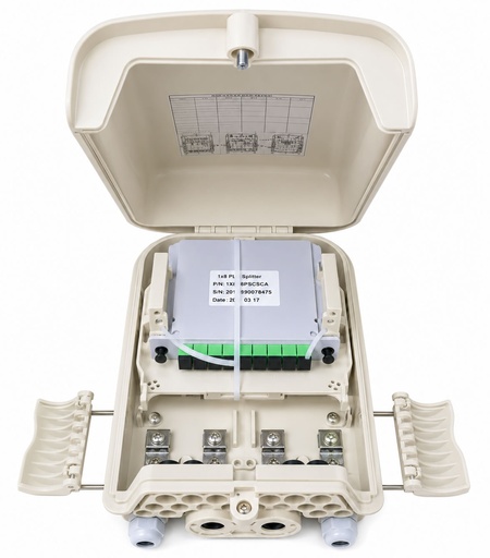 [35GTCE8SBG] OUTER BOX FO C/SPLITTER 1:8 SC/APC BEIGE gtlan