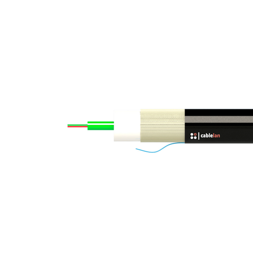 [35GTFO2G657A2E] FO CABLE 2 SM 9/125 INT-EXT BLACK G657A2 Dca