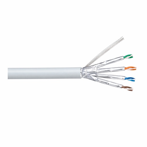 [50NF6L1] C-6 LSZH Rigid U/FTP Cable, 1000MT, Dca, cablelan