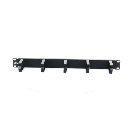 [50P4A] 19" PANEL WITH 5-RING CABLE GRIP, 1U gtlan
