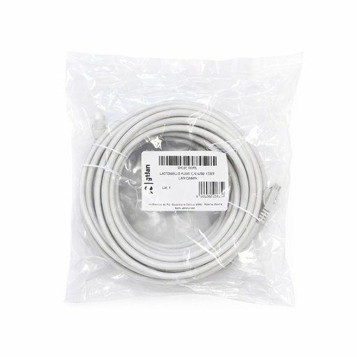 [50U615GRL] RJ45 C-6 UTP HOSE 15MT LSZH gtlan