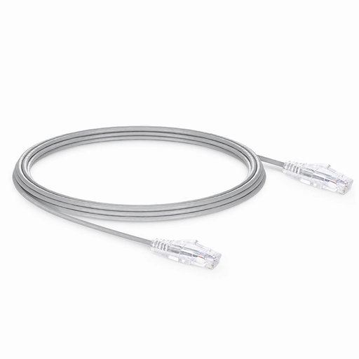 [50U6A025GRS] RJ45 HOSE C-6A UTP 0.25MT LSZH GRAY SLIM gtlan