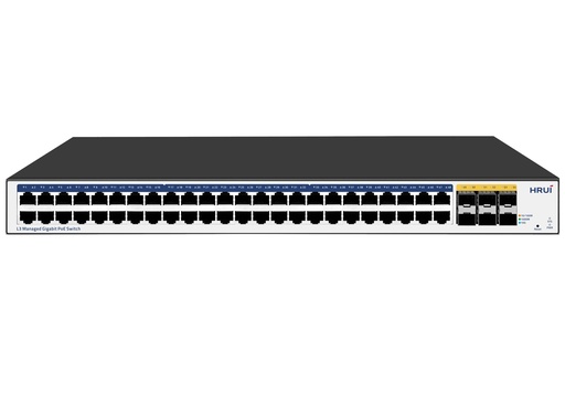 [RPSW48G6SFP+PC] SWITCH (HR230P-48T6XS-900) 48G POE 780W + 6SFP+ 19" MANAGED