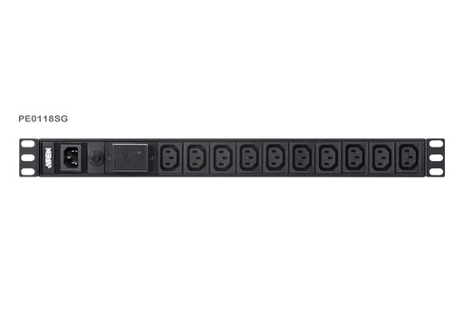 [31PDUPE0118SG] Basic 1U 19" Single-Phase PDU with Surge Protection - )