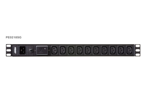 [31PDUPE0218SG] Basic 1U 19" Single-Phase PDU with Surge Protection - )