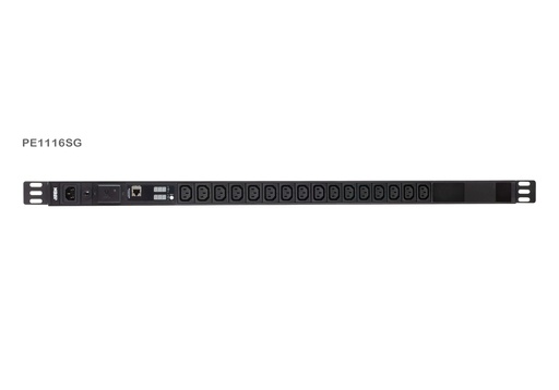 [31PDUPE1116SG] 0U Vertical Single-Phase PDU with V/A Display and Overload Protection