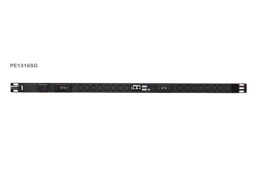 [31PDUPE1316SG] 0U Vertical Single-Phase PDU with V/A Display and Overload Protection