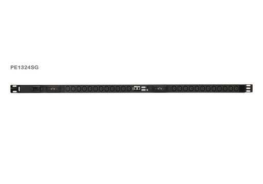 [31PDUPE1324SG] 0U Vertical Single-Phase PDU with V/A Display and 32A - 16xC13