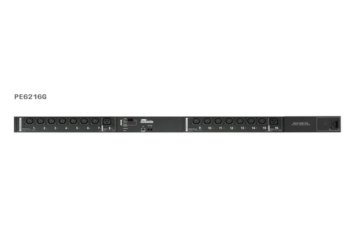 [31PDUPE6216G] 0U Vertical Single-Phase PDU with Display, Per-Bank Measurement/