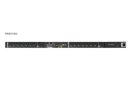 [31PDUPE8216G] 0U Vertical Single-Phase PDU with Display, Per-Outlet/c Measurement