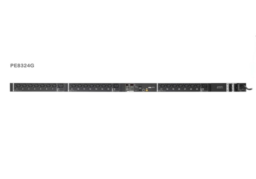 [31PDUPE8324G] 0U Vertical Single-Phase PDU with Display, Per-Outlet/c Measurement