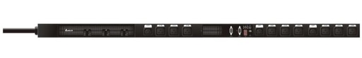 [31PDU1425A121] Vertical 0U Three-Phase PDU with Display A, RS239-Monitorable