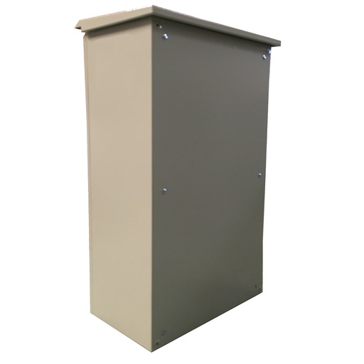 [31EM12F4T] OUTDOOR CABINET 12U WALL 19" A600 F400 IP-55 W/ROOF