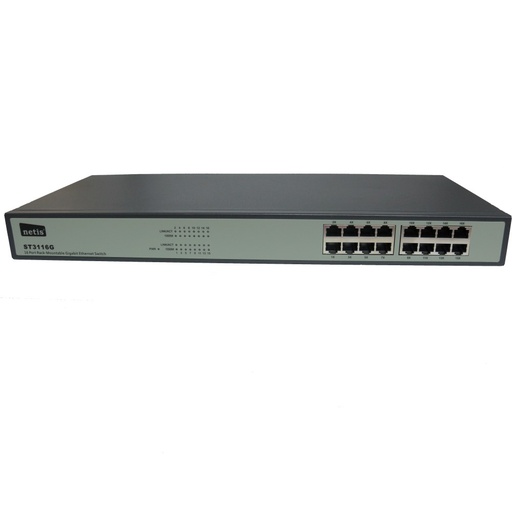 [RPSW16G] SWITCH (IPCOM G1016D / STONET ST3116GS) 16 RJ45 10/100/1000