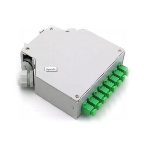 [35GTCFOD6SC] FO 8 SC BOX WITH ACCESSORY FOR DIN RAIL gtlan