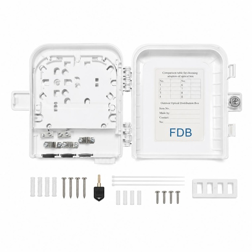 [35GTCE8SC] FO DISTRIBUTION BOX IP-65 8 SC W/INCUT WITHOUT CUT gtlan