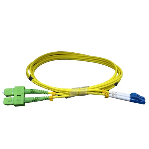 [35GT2SCAPCLC2S] FO HOSE SM 9/125 SC-APC/LC DOUBLE 2MT LSZH gtLan