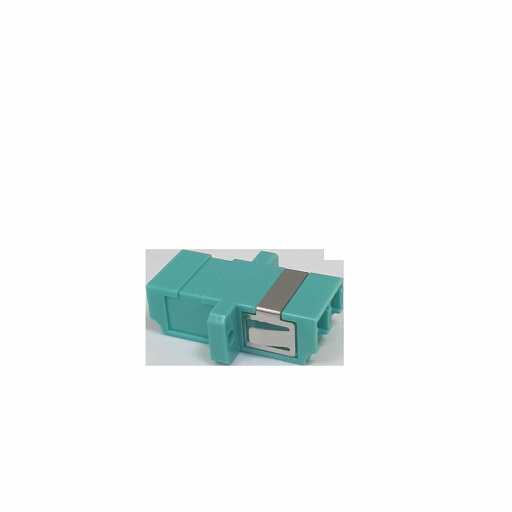 [35GTALCDOM3] FO LC DUPLEX MM H-H PANEL OM3 AQUA ADAPTER (50UDS) gtlan