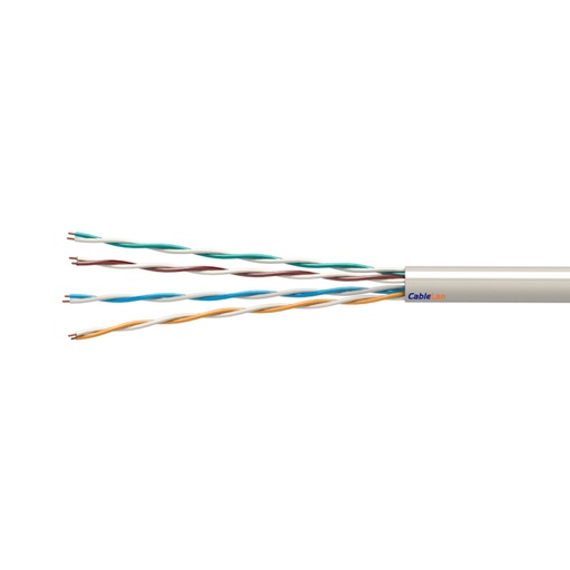 [50NU5EXTB] CABLE U-UTP RIGIDO C-5E EXT PE Fca 305MT BLANCO cablelan